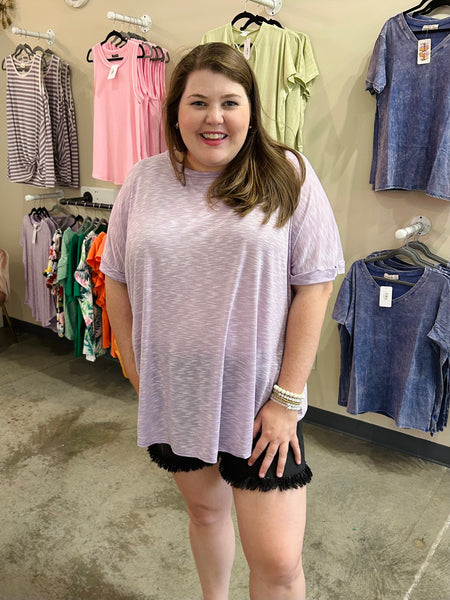 Casual Confidence Top - Lavender