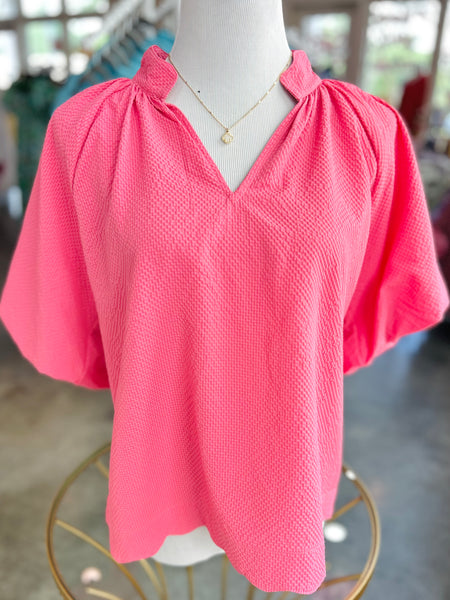 Costal Charm Blouse - Pink