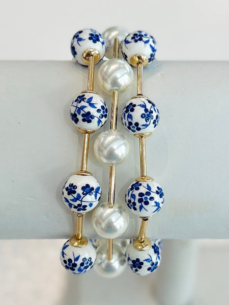 Golden Garden Bracelets - Blue