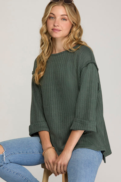 Casual Crush Top - Slate