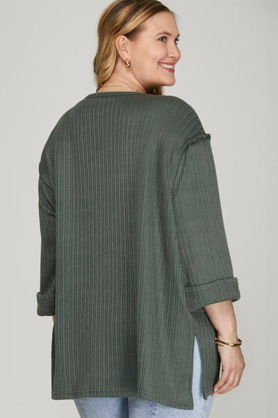 Casual Crush Top - Slate