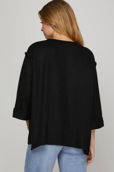 Casual Crush Top - Black