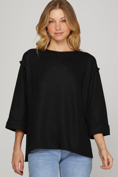 Casual Crush Top - Black