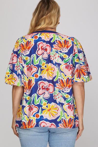 Spring Fling Top - Blue