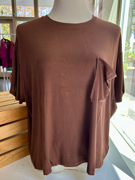 Keep It Comfy Top - Brown