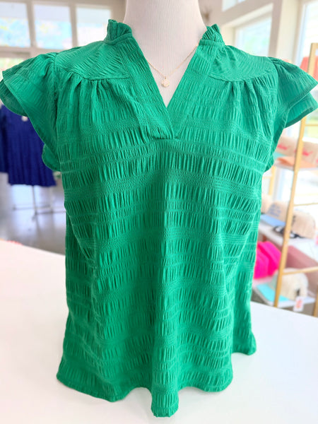 Easy Charm Blouse - Green