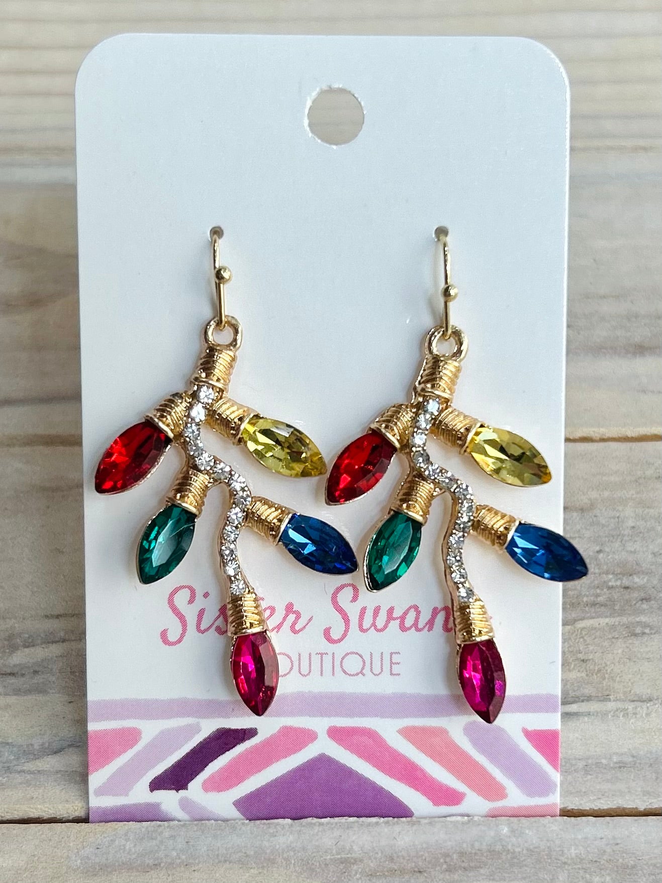Christmas Light Dangle Earrings