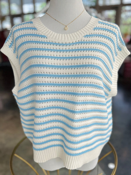 Boardwalk Babe Top - Blue