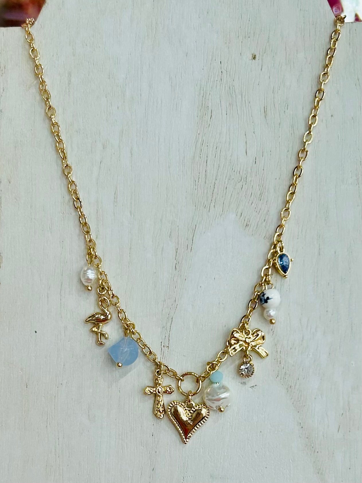 Vintage Beloved Keepsake Necklace - Gold