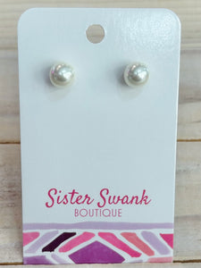 Stud Pearl Earrings