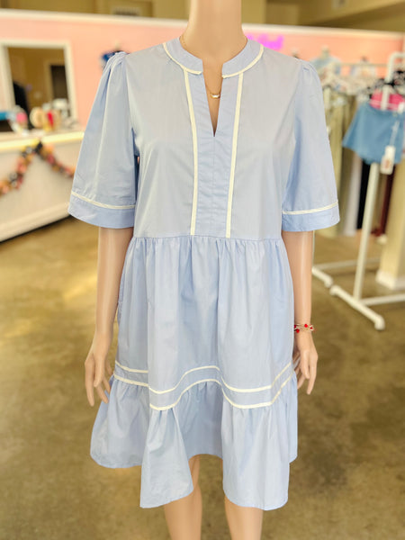 Boardwalk Breeze Dress - Blue
