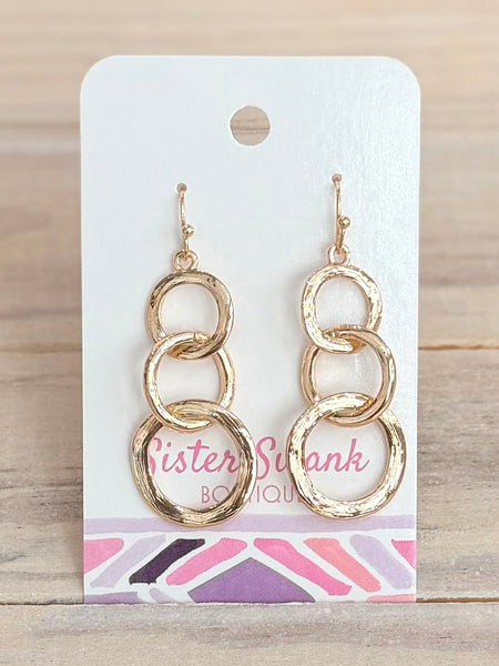 Linked Up Earrings - Gold