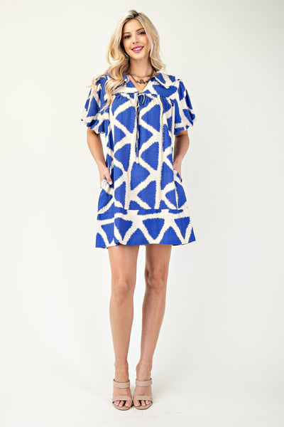 Uptown Agenda Dress - Blue