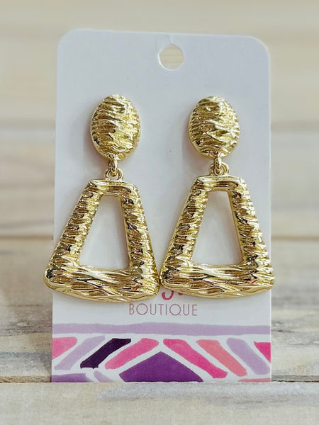 Sculpted Drop Earrings