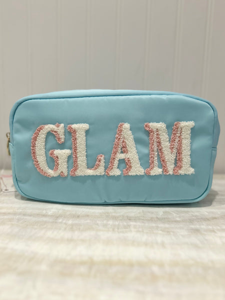 Glam Chenille Nylon Pouch