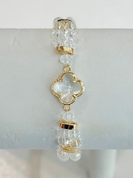Clover Kiss Bracelet - Crystal