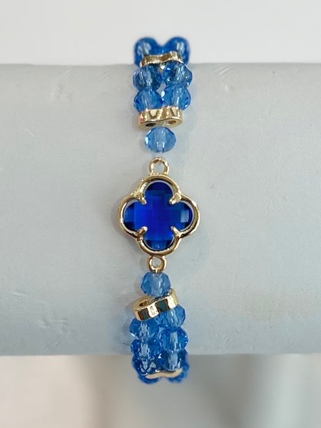 Clover Kiss Bracelet - Blue