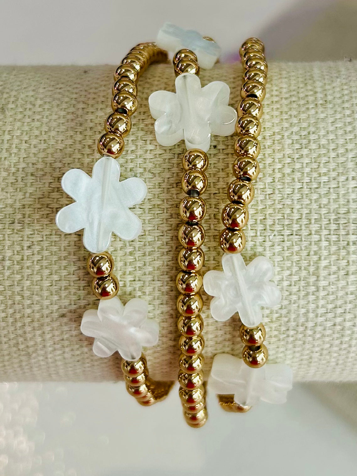 Bloom & Shine Bracelet Set - Gold