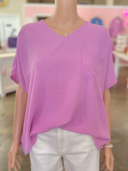 Making Waves Top - Mauve