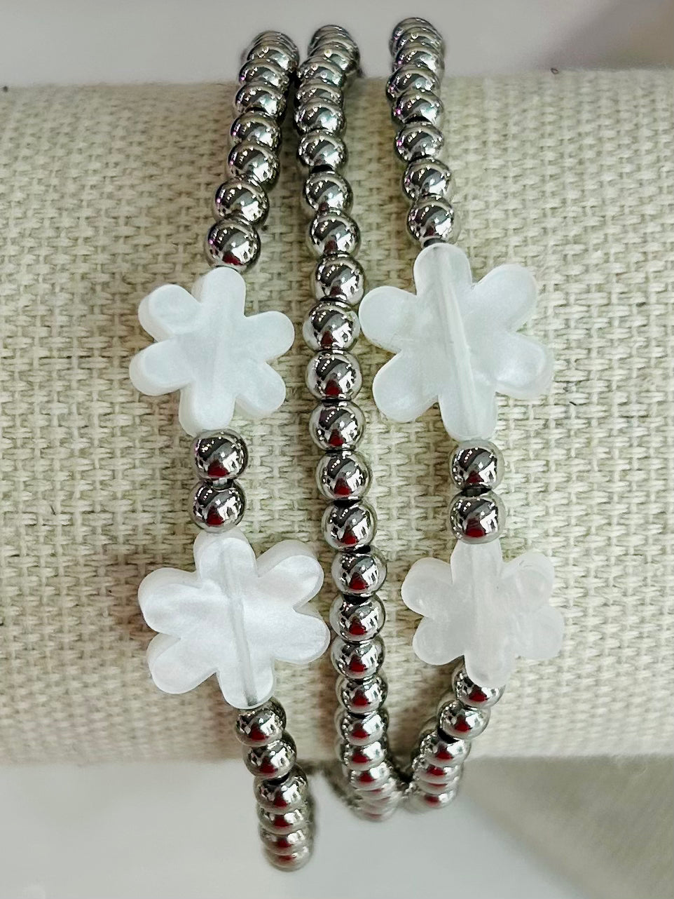 Bloom & Shine Bracelet Set - Silver