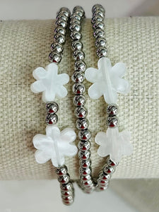 Bloom & Shine Bracelet Set - Silver