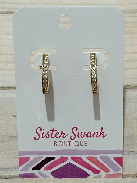 Do Everything In Love Cubic Zirconia Hoop Earrings