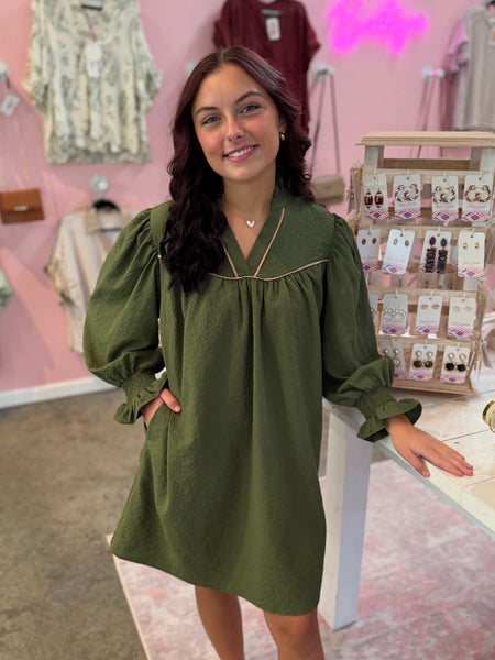 Dreamy Days Dress - Olive