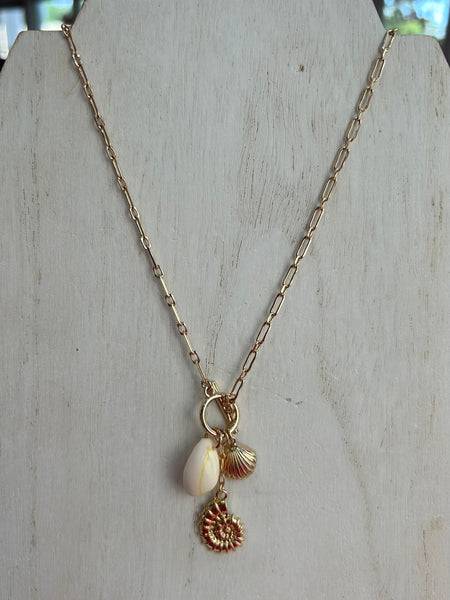 Golden Coast Charm Necklace