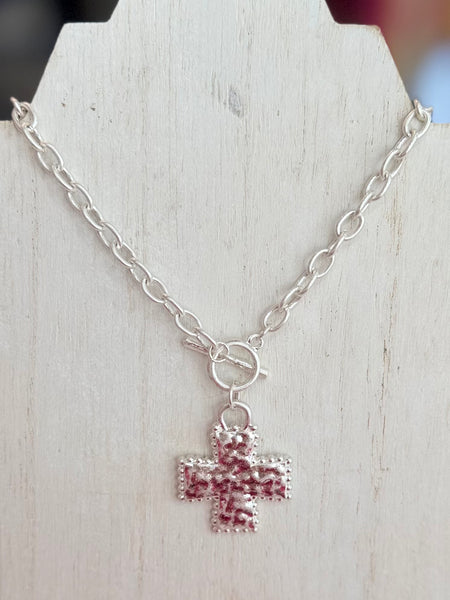 Bold Faith Necklace - Silver