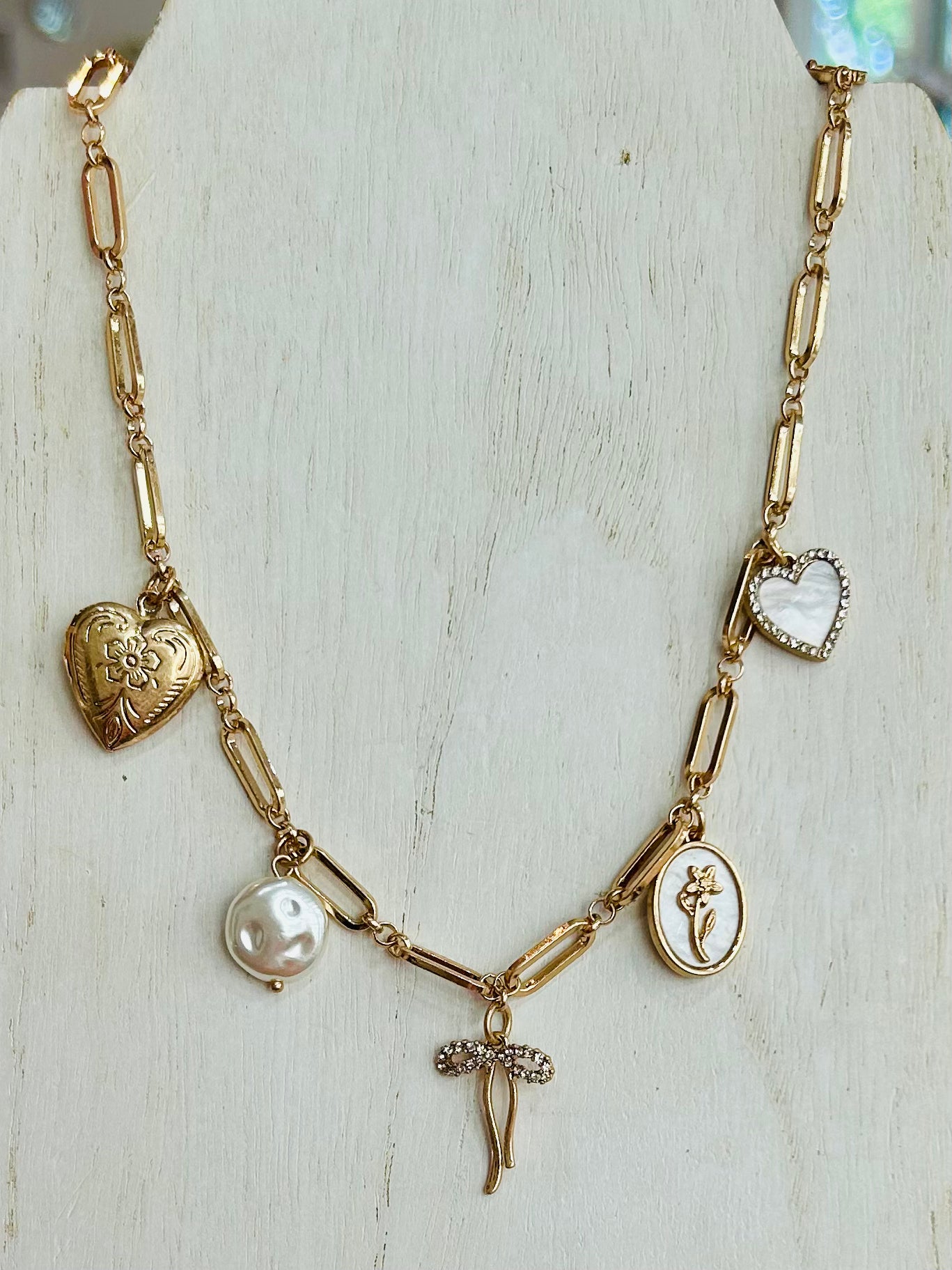 Golden Daydream Charm Necklace