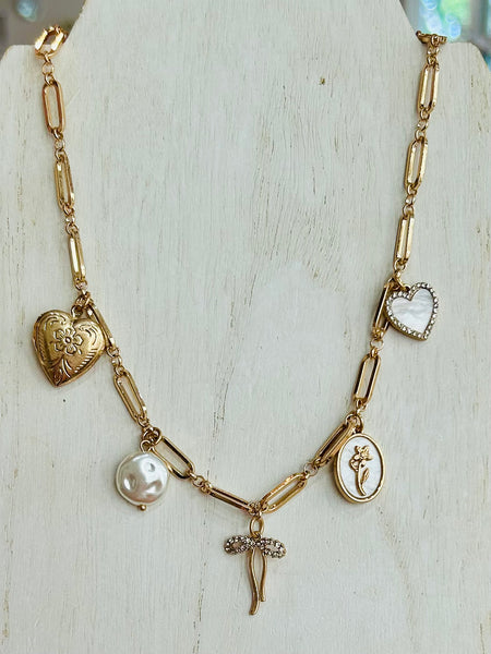 Golden Daydream Charm Necklace