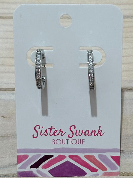 Do Everything In Love Cubic Zirconia Hoop Earrings