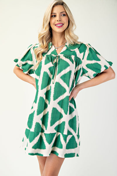 Uptown Agenda Dress - Green