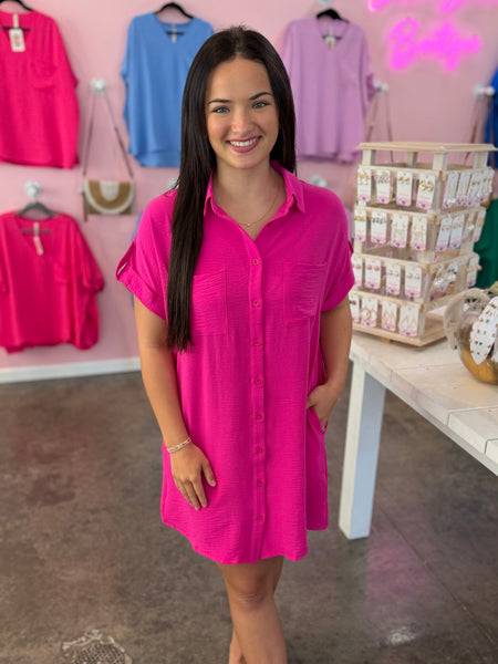 The Sunday Stroll Dress - Pink