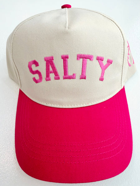 "SALTY" Baseball Cap - Pink
