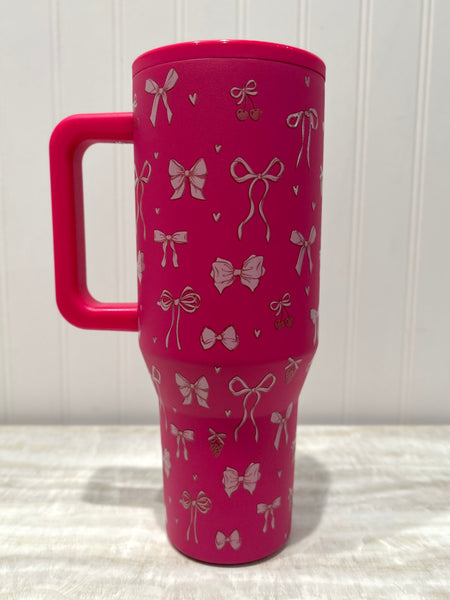 On The Go Tumbler - Bow