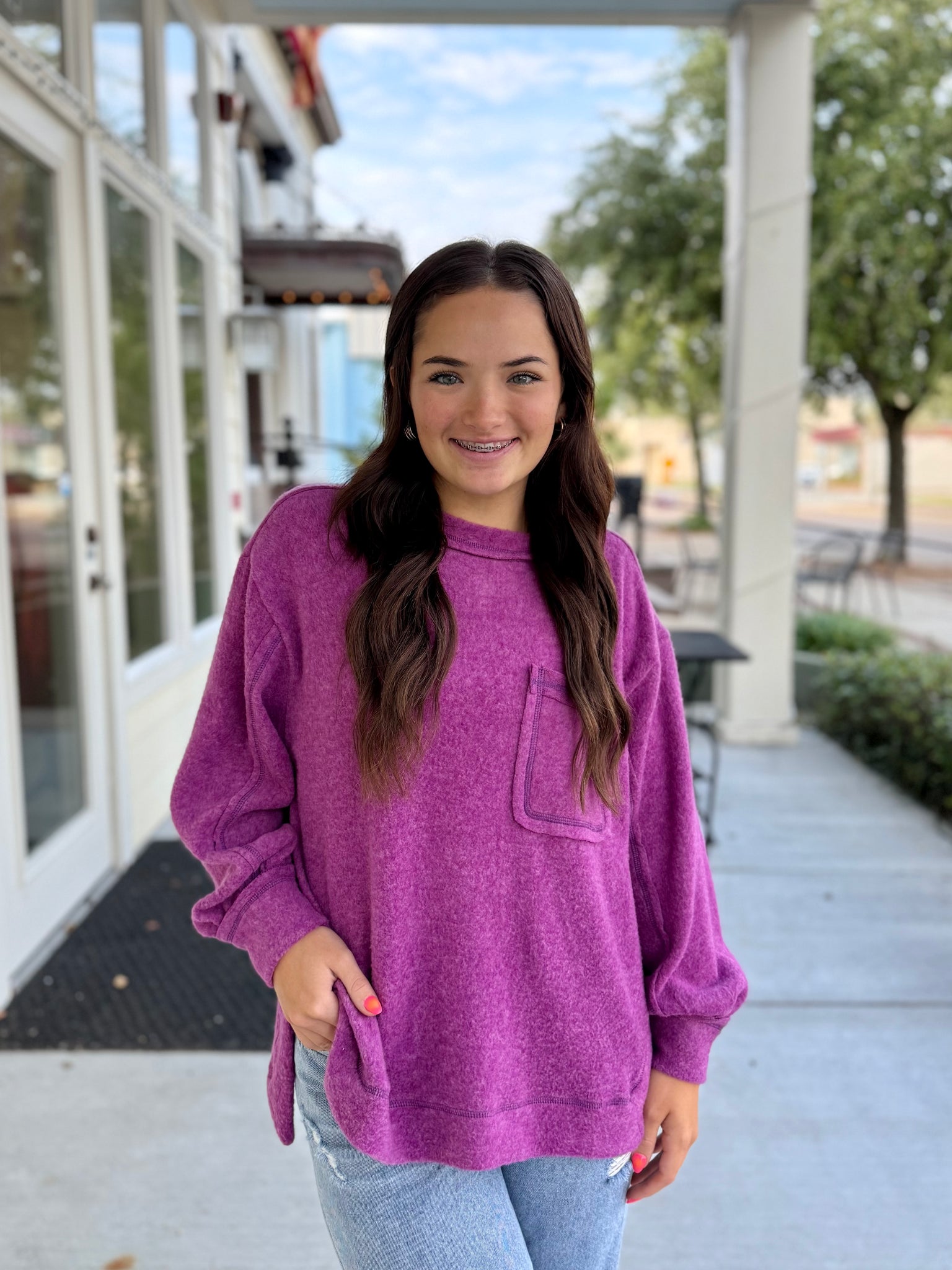 Made For Me Sweater - Purple