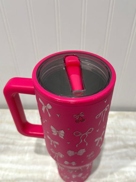 On The Go Tumbler - Bow
