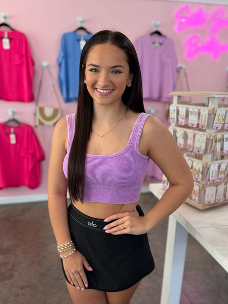 Snatched & Simple Bralette - Purple