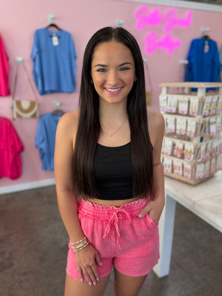 Everyday Ease Gauze Shorts - Pink
