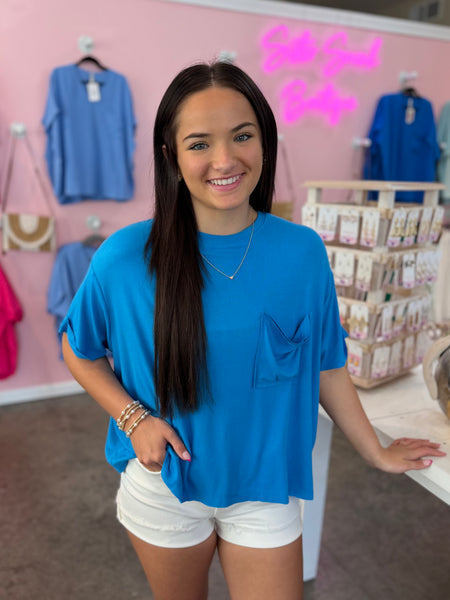 Soft Statement Top - Blue