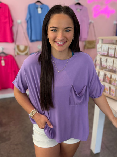 Soft Statement Top - Purple