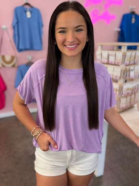 Simple Statement Top - Purple