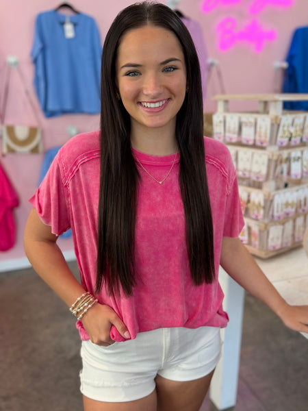 Simple Statement Top - Pink