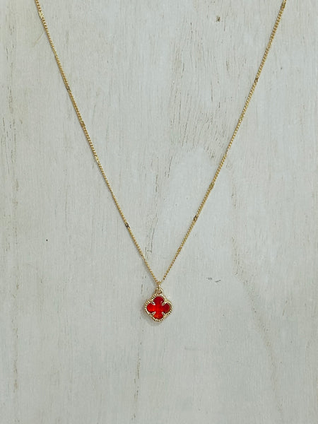 Crystal Glow Necklace - Red
