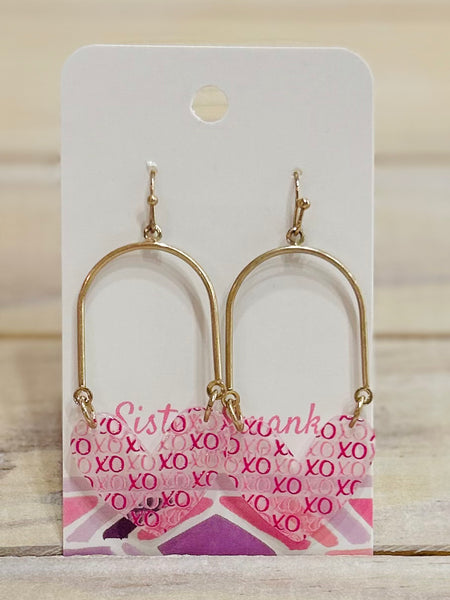 XOXO Heart Earrings