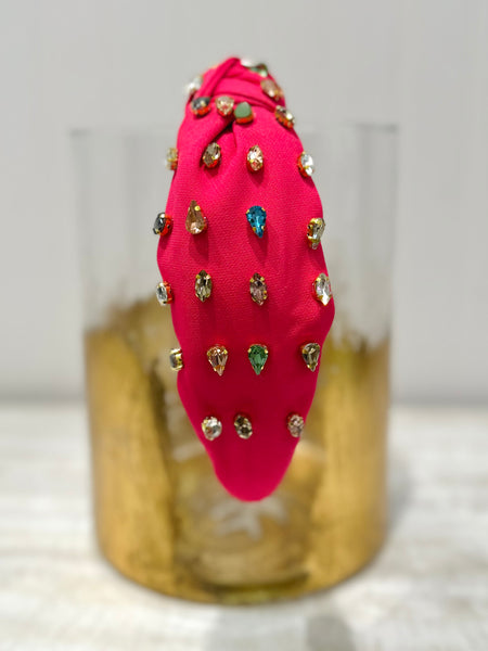 Gemstone Grace Headband - Pink