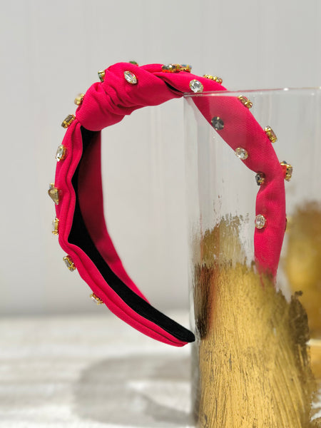 Gemstone Grace Headband - Pink
