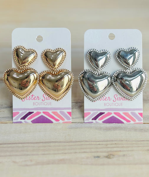 Cloud Nine Heart Earrings