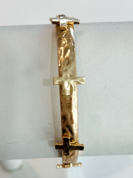 Everlasting Faith Bangle - Gold